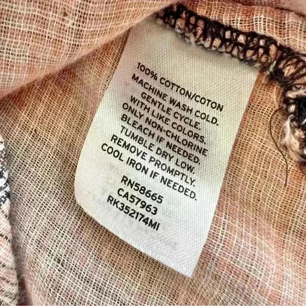 Melrose and Market Women’s Long Sleeve Plaid Pink Shirt Size Small - Picture 11 of 11